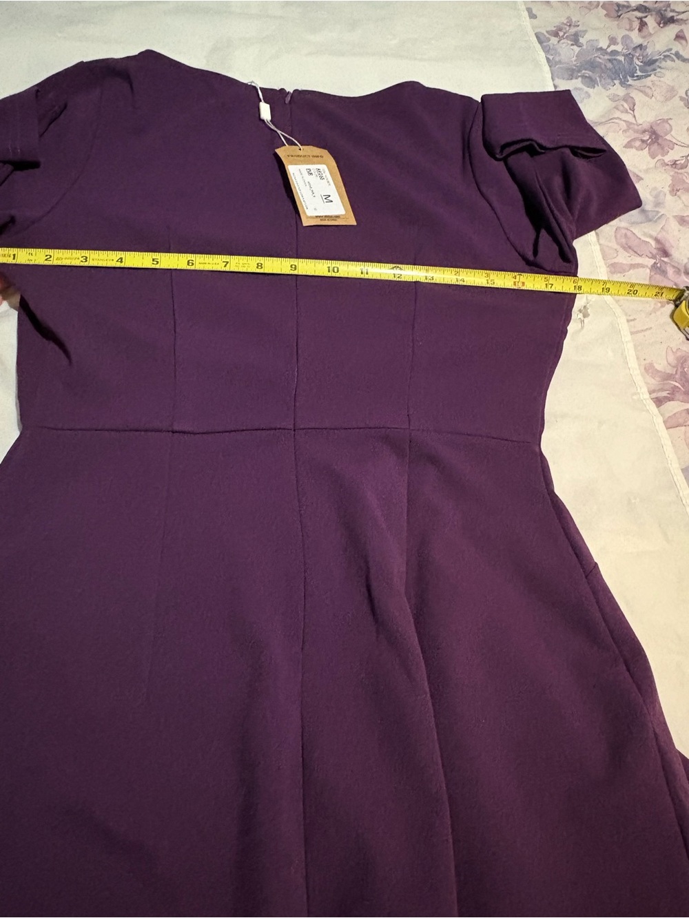 Aisize Vintage Redefined Ruched Dress with Side Ruffle - Picture 11 of 14